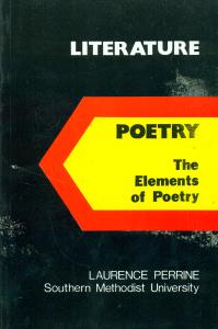 Literature Poetry the Elements of Poetry 2